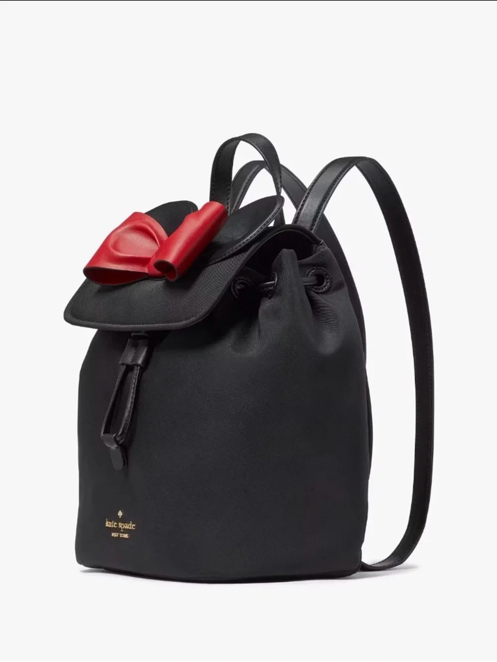 Disney X Kate Spade New York Black Minnie Mouse 3D Flap Minnie Backpack
